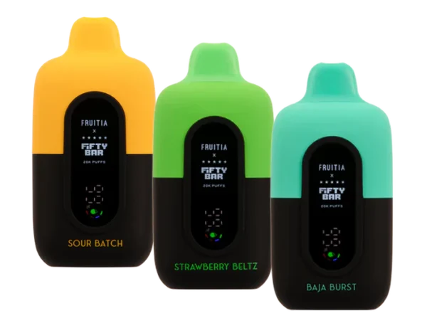 FRUITIA X Fifty Bar 20K Sampler – Explore the Ultimate Fifty Bar Vape Flavors Experience